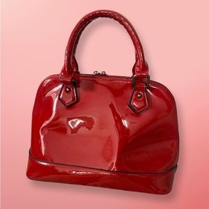 Red Patent Bag